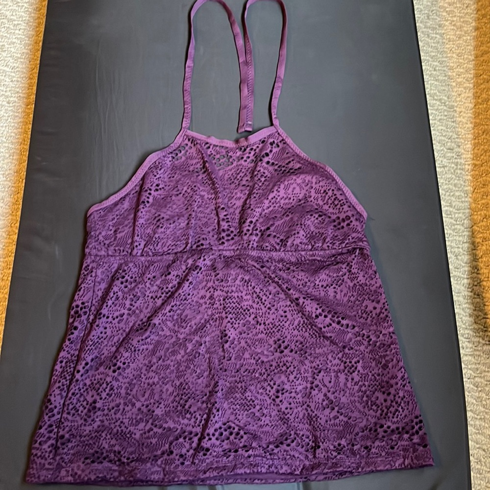 Purple Cochet Tankini Top!